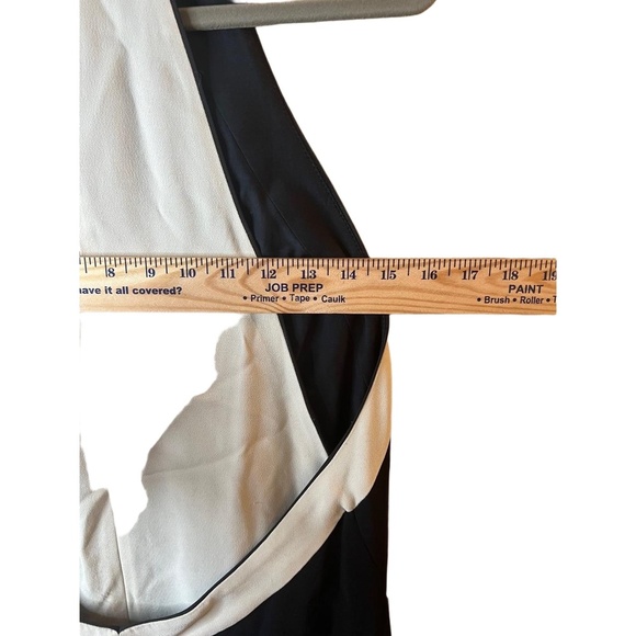 Stella McCartney Black Ivory Colorblock Halter Neck Sheath Dress Size EU 42 - Picture 6 of 10